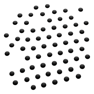 a lot of dots moving from left to right until they hit a line and only a few dots emerge sticker
