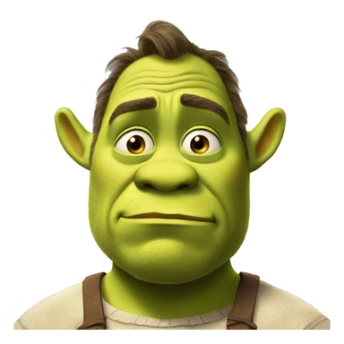 Sad shrek  sticker