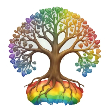 Rainbow tree of life  sticker