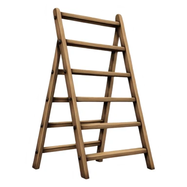 Wooden ladder sticker