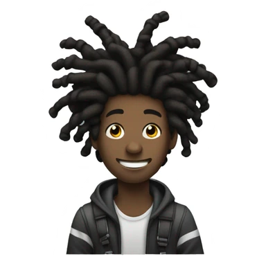 black 20 year old man with dreads on a rollercoaster sticker