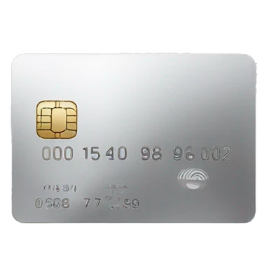silver credit card sticker