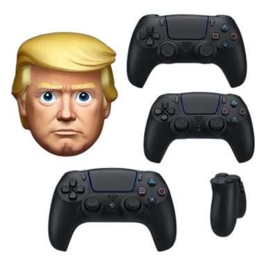realistic Donald Trump Branded PS5 Console (REAL!!!) sticker