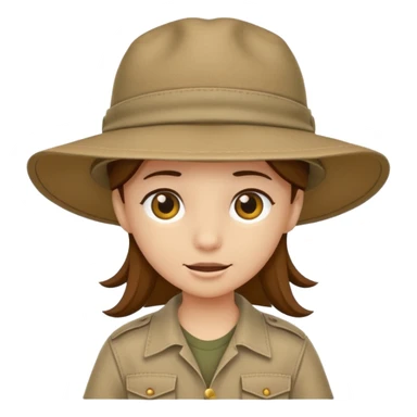 safari hat sticker