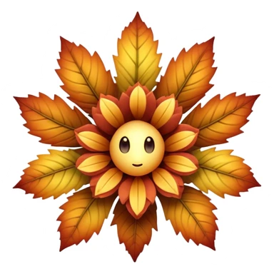 A six-limbed being with fur like autumn foliage, its face a hollow opening surrounded by petal-like structures that unfurl to reveal a mesmerizing array of glowing pistils and stamen.

 sticker