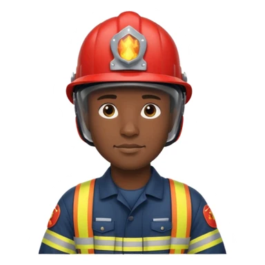 Black fireman sticker