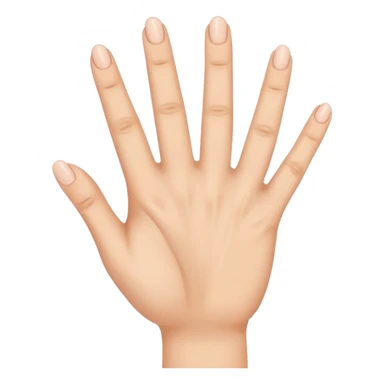 hand with five fingers, only the middle finger and ring finger extended, other fingers closed sticker