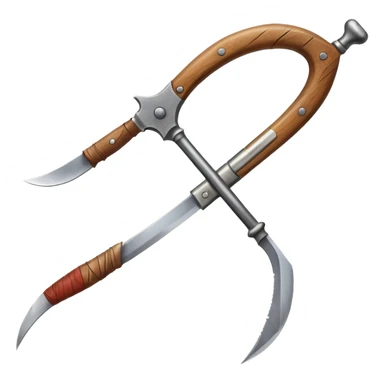 The sickle used by farmers sticker