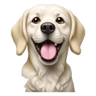 Doodle dog with money tongue  sticker