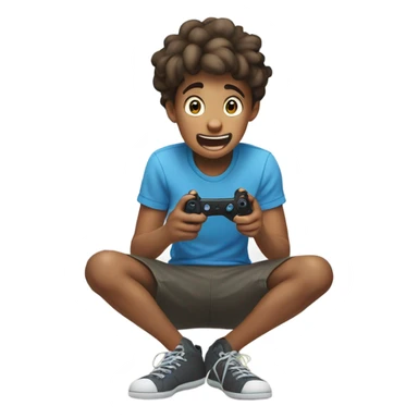 Boy on game farting  sticker