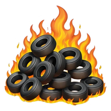 Lastik yakma sticker