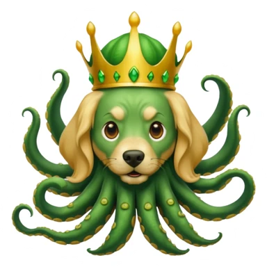 golden retriever cthulu sticker