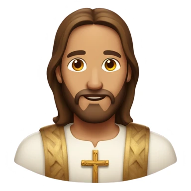 Jesus Christ wearing birthday hat sticker