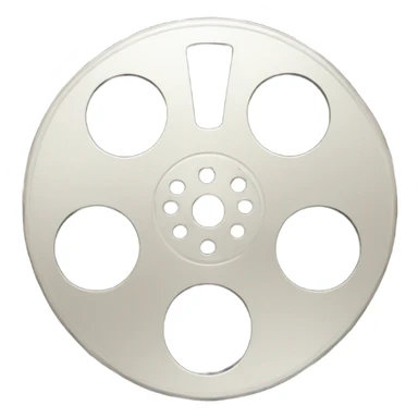 Cinema reel with film sticker