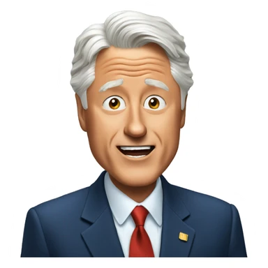 Bill clinton surprised sticker