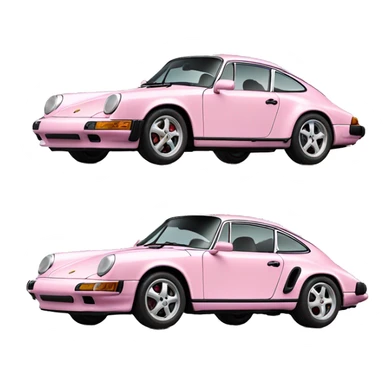 Light pink Porsche 911 sticker