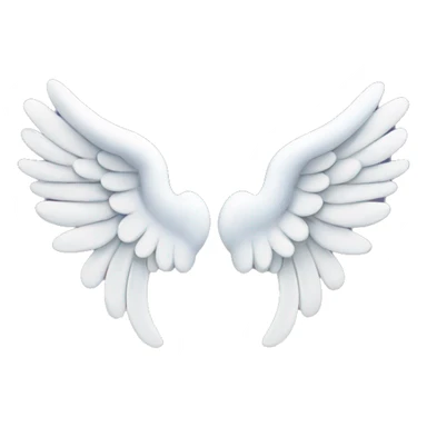 Clouds and angel wings hang over the road sticker