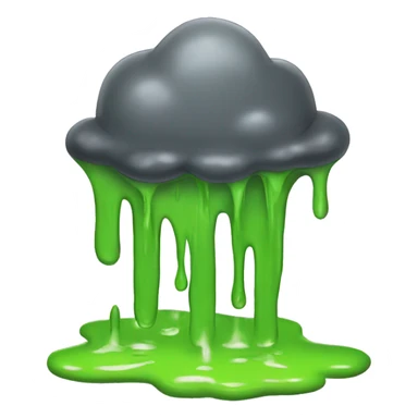 A puddle of dripping slime  sticker