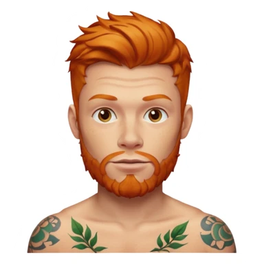 Ginger Tattooed Man sticker