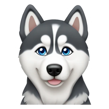 Siberian husky with blue eyes ￼￼ sticker