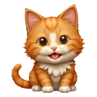 Kitten giggle sticker