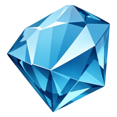 blue broken diamond sticker