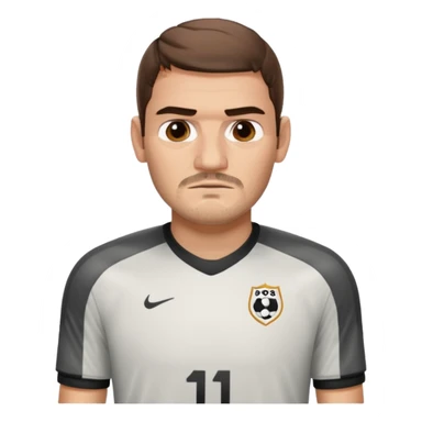 Casillas football player sticker