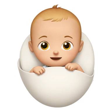 smiling baby with big eyes sticker