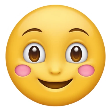 Emoji amoureux et timide à la fois  sticker