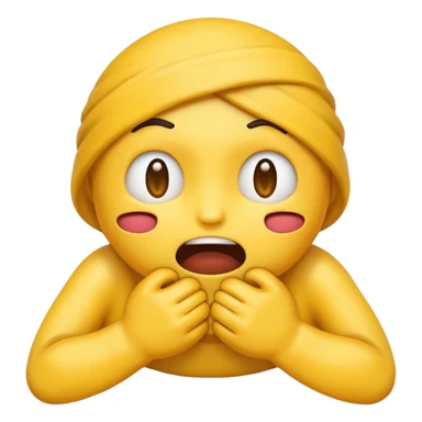 emoji strangling itself with its own hands sticker