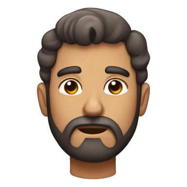 Hombre calvo con barba sticker