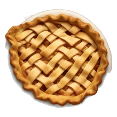 Apple pie on clawed tablecloth sticker