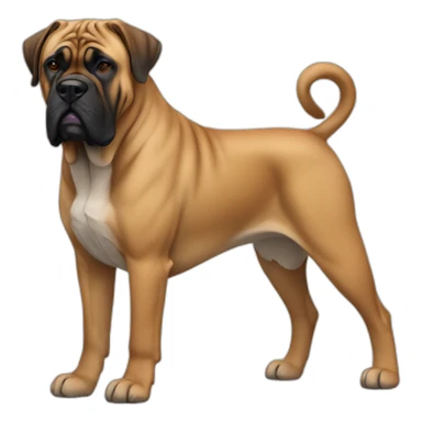 Bullmastiff Dog Full Body sticker