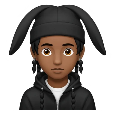 Bonnet à oreilles longues et pointues de playboi carti  sticker