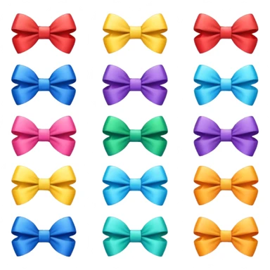 Emoji de moños sticker
