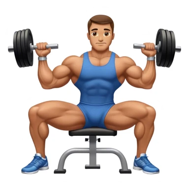 bodybuilder forearm on legs curl sticker
