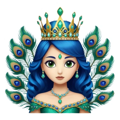 Peacock Princess sticker