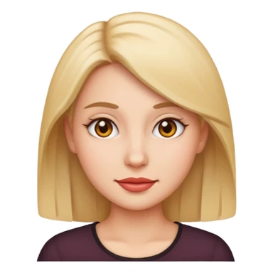 Tête jolie femme emoji sticker