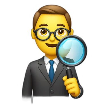 IT auditor with magnifying glass sticker