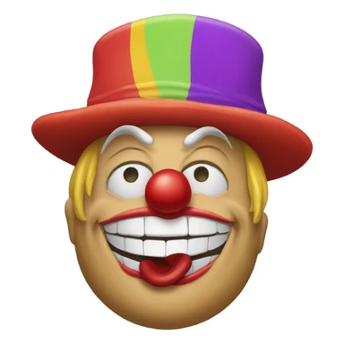Donald Trump as a clown sticker