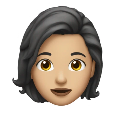 Kimberly loaiza (cantante con piel blanca y pelo negro) sticker