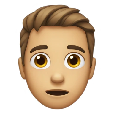 heartbroken face sticker