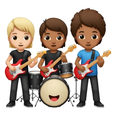 rock player kids sticker