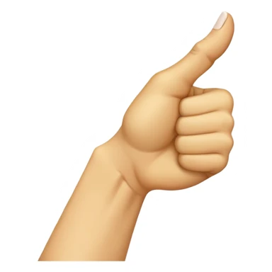 ASL Alphabet “A” Emoji represents the American Sign Language letter “A”. The hand is shown in a closed fist, with the thumb resting on the side of the fist. This is the standard ASL representation of the letter “A” sticker