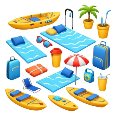 vacation equipment sticker