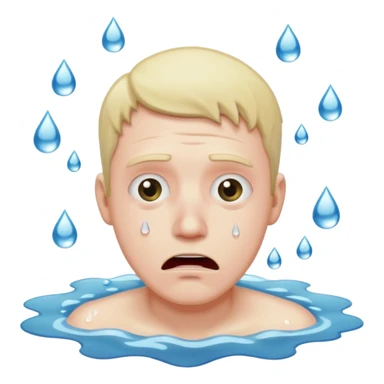 man drowning sticker