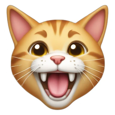 cat sticking out its tongue and winking sticker