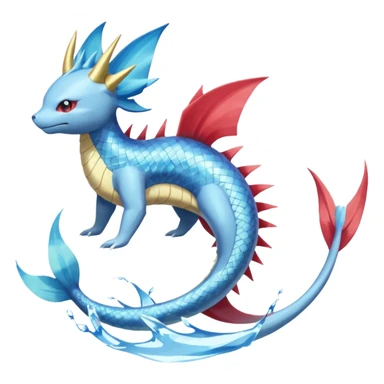 Koi-Manectric-Vaporeon-Salamence-Electrike-Amaura-Milotic-Salamence-Fakemon-fusion, full body sticker