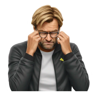 Jurgen Klopp facepalm emoji sticker