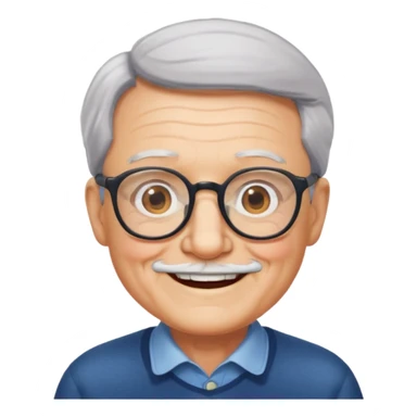 Grandpa wearing glasses sticker